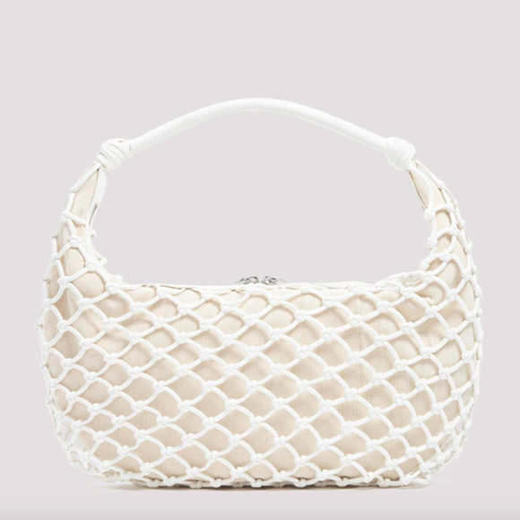 STAUD Handbags - STAUD Large Luna Open-knit Netted Vegan Shoulder Bag